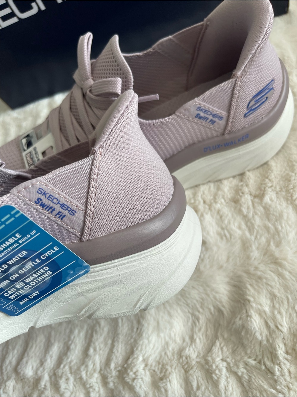Skechers Womens Hands Free Swift Fit D'LUX WALKER-MANY PLANS Mauve Size 6 M - Picture 13 of 14